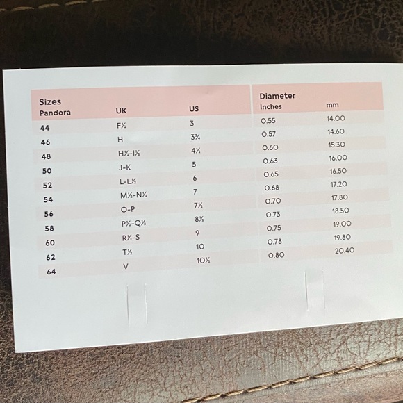 Pandora Ring Sizer With Measurement Guide (New) - Picture 12 of 12